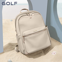 高尔夫(GOLF)双肩包女士旅行背包大容量书包休闲运动时尚电脑背包【Q】 款式1-果仁杏