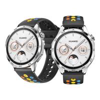  HUAWEI/华为 智能手表套装+活力三环韵律黑表带  真皮表带 山茶棕 棕色 46mm