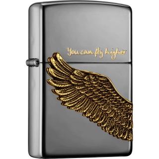 ZIPPO 之宝 ZBT-1-2a  打火机 飞的更高 黑冰