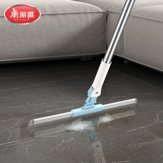 美丽雅刮水扫把 家用魔术扫把干湿两用浴室卫生间厕所硅胶刮水扫把 【一键拆卸】40CM刮水扫把 1把