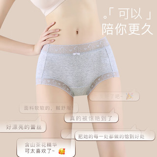 芬腾10条装丨纯棉内裤女100%棉7A抗菌底裆/冰丝聚乳酸內裆-多款可选 F款颜色各2条，共 10条 L （纯棉款） （105-130斤）