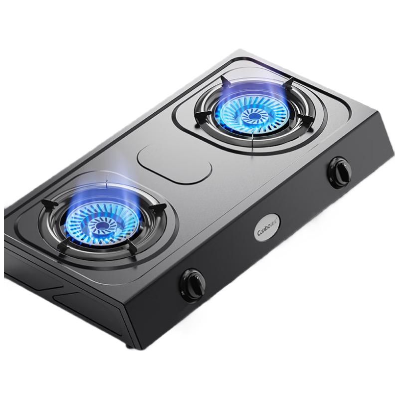 康宝（Canbo）燃气灶家用煤气炉罐双眼灶台式4.5大火力老式石油气猛火灶具 JZY-2ES202（液化气）