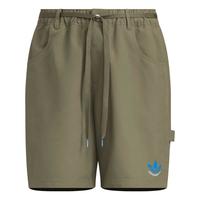 adidas简约舒适运动短裤男装夏季阿迪达斯三叶草 岩层橄榄绿     M