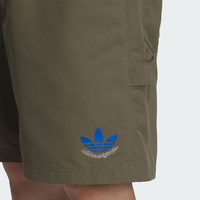 adidas简约舒适运动短裤男装夏季阿迪达斯三叶草 岩层橄榄绿     XL