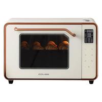 卡士（couss）750S电烤箱 风炉平炉二合一 蒸汽喷雾 大容量50升 家用多功能烘焙发酵 白色 50L