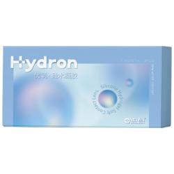 HYDRON 优氧系列透明隐形眼镜硅水凝胶月抛3片装 400度