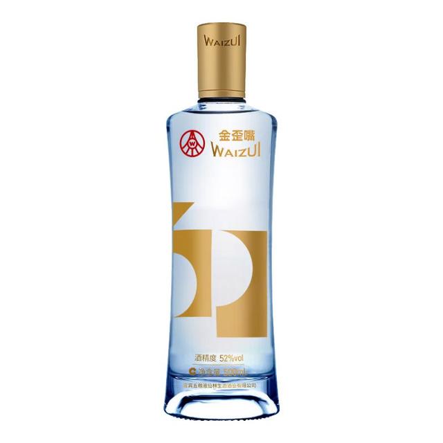 五粮液 金歪嘴竹荪酒 52度 500mL 浓香型配制酒