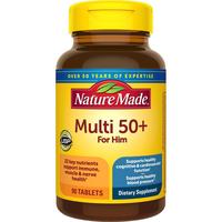 NATURE MADE天维美 男士复合维生素 90粒 片剂 无味 适合成人50岁+