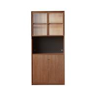 YESWOOD/源氏木语 防尘 书柜 【12】0.9米中空书柜 900*350*2000