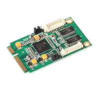 乐扩 miniPCI-E转2串口卡工业级COM卡RS232信号DB9针扩展卡