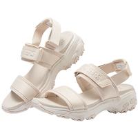 斯凯奇(Skechers)夏季新款女子休闲凉鞋复古经典多色配色时尚潮流轻便舒适 自然色/NAT