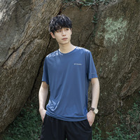 哥伦比亚户外运动服圆领上衣舒适透气快干短袖T恤AE1419478 AE1419011 S