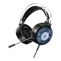 惠普（HP）H220游戏耳机头戴式有线耳机带麦克风笔记本台式耳麦教育考试网课电竞网吧吃鸡听音辨位游戏耳机 H120冰蓝光【USB+3.5mm接口】