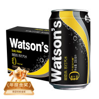 watsons 屈臣氏 原味无糖苏打水 330mL*24罐 JOJO联名