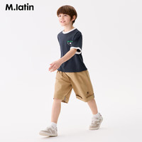 马·拉丁(M.Latin)马拉丁童装儿童T恤25夏新款冰氧酷短袖T恤