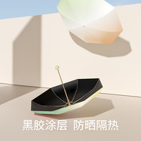逆季太阳伞防晒伞防紫外线遮阳伞女口袋款胶囊雨伞小巧五折伞黑胶