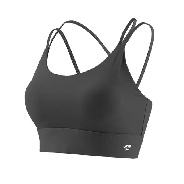 雅黛俪无痕交叉美背运动内衣女固定杯不跑杯聚拢防震无钢圈收副乳