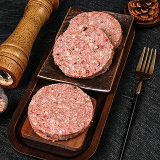 餐时（春禾秋牧）干式熟成双享牛肉饼(10片装）1kg 汉堡饼饺子馅