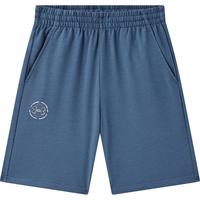 安德玛（Under Armour）男大童春夏短裤儿童夏针织短裤运动舒适五分裤童装短裤252125131 深蓝灰 160