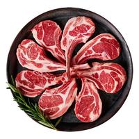 澳牛日记 原切法式羊排 净含量2斤 羊肉谷饲战斧肋排烧烤火锅烤肉食材