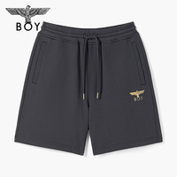 BOY LONDON春情侣款针织短裤金鹰小标潮牌短裤N14982 灰色