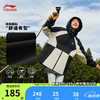 李宁 LI-NING 童装儿童外套女小大童24年运动生活系列宽松运动风衣YFDU254 黑色-2 140