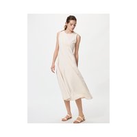 日潮跑腿UNIQLO优衣库 女款弹力无袖连衣裙 01 OFF WHITE XS 4791