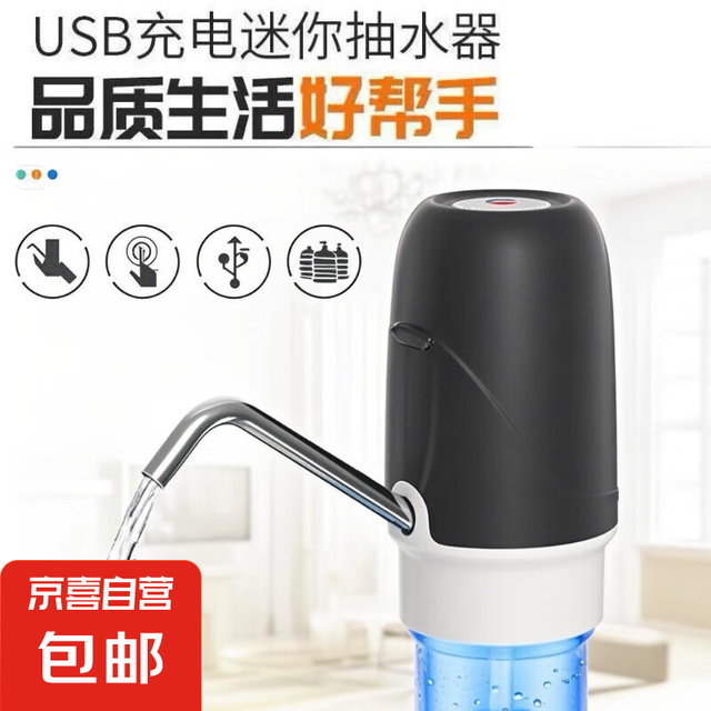 电动抽水器家用小型饮水器桶装水抽水装置取水机