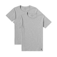 拉夫劳伦(Ralph Lauren)夏季运动潮流休闲男打底衫短袖t恤2件装 003灰色 M
