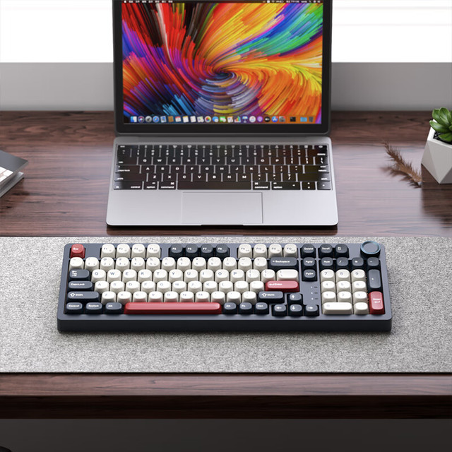 SKN 青龙4.0 三模机械键盘 电 TTC烈焰红轴V2 RGB