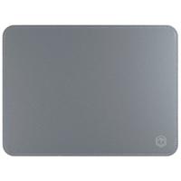 京东京造 PU鼠标垫锁边小号双料鼠标垫28*22cm加长办公游戏电竞电脑桌垫皮革触感天然橡木防水耐磨 银河灰