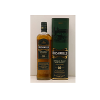 百世醇（BUSHMILLS）10年 单一麦芽威士忌 700ML 40度 进口洋酒
