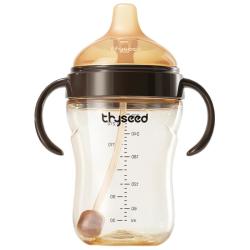 世喜 婴儿学饮杯水杯7个月+宝宝鸭嘴杯PPSU喝水奶瓶牛奶吸管杯300ml 吸管杯 300ml 7月+