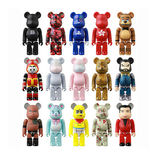 BE@RBRICK 暴力熊48代 100%积木暴力熊潮玩公仔盲盒  潮流手办