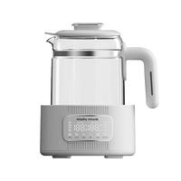 摩飞电器（Morphyrichards）全玻璃恒温水壶婴儿调奶器家用恒温壶冲奶泡奶机调奶器MR5602 椰奶白 1.2L