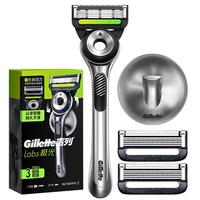  Gillette/吉列 5层刀片 男士剃须刀礼盒+刀架+刀头+挂壁支架  1刀架3刀头+支架