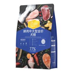 汪爸爸 鲜肉全价鸭肉梨犬粮泰迪柯基幼犬成犬全阶段囤货装 鲜肉中大型犬粮2kg*3