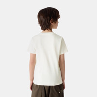 GAP男女童2025春季新款棉质小熊刺绣短袖T恤百搭儿童装上衣756113
