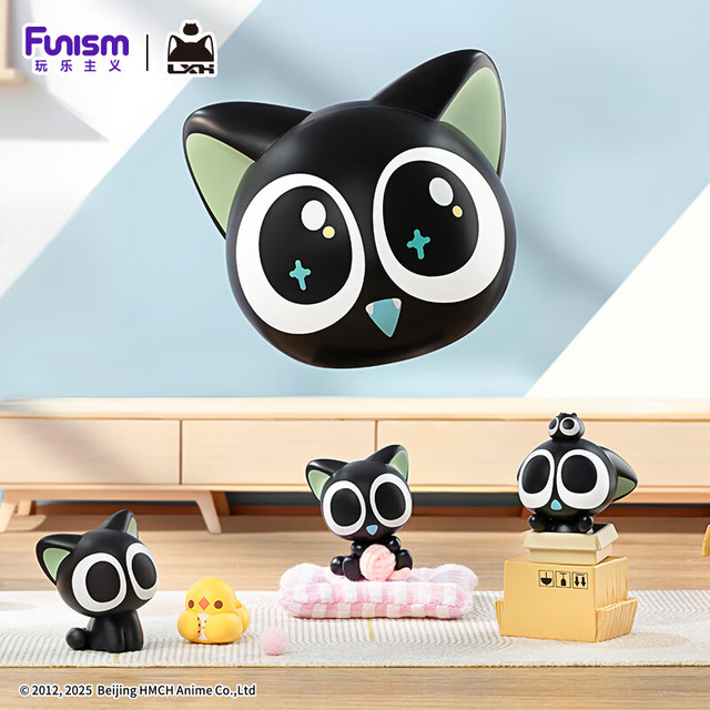 新品发售：玩乐主义 Funism 罗小黑日常系列小颗粒盲盒战记2【单盒3款】
