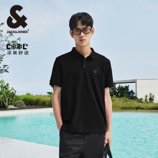 杰克琼斯 男士冰丝凉感短袖POLO衫