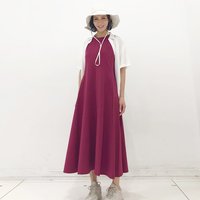 日潮跑腿UNIQLO优衣库25女装高弹力无袖纯色连衣裙内搭裙子477305