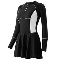 361度泳衣女遮肚显瘦连体游泳衣2025年时尚保守海边度假泳装