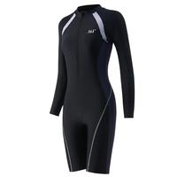 361泳衣女遮肚显瘦连体保守平角泳衣2025夏季运动竞速游泳衣