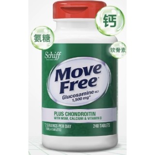 Move Free 益節(jié) 五合一高鈣氨糖軟骨素加鈣片 1瓶