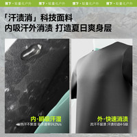 蕉下 Beneunder男士防汗渍速干圆领短袖T恤DR947户外运动打底衫挺括有型 月夜蓝 XL