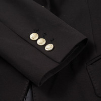 SCOFIELD女装翻领通勤收腰西装外套简约商务西服春秋季 黑色（西装） XS 155