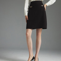SCOFIELD女装翻领通勤收腰西装外套简约商务西服春秋季 黑色（半裙） L 170