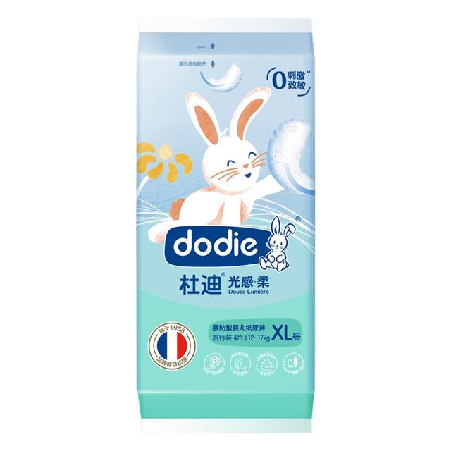 杜迪 DODIE杜迪小柔裤兔兔柔透气柔初生柔婴儿纸尿裤尿不湿透气 纸尿裤XL-4片装