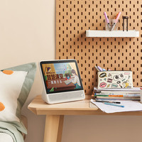 天猫精灵CC10 智能屏 触屏音响智能音箱10英寸屏 平板 视频通话 智能家居电视看护 小孩陪伴老人 CC10旭日红+1W毫安底座+保护套