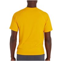 土拨鼠 Marmot 男式 Windridge 图案短袖衬衫, Golden Sun